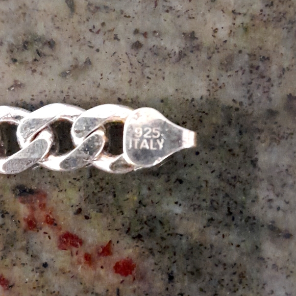Sterling Silver Link Bracelet, Italy - Picture 5 of 5